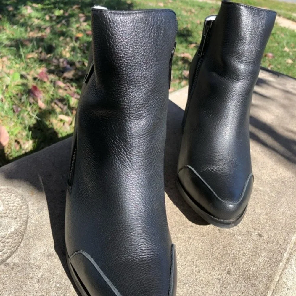 Sol Sana black faux shearling lined ankle‎ boots 41 - Picture 6 of 9
